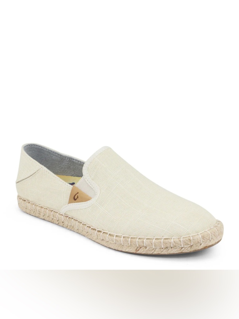 OluKai Women's Slip-On Espadrille in Cream